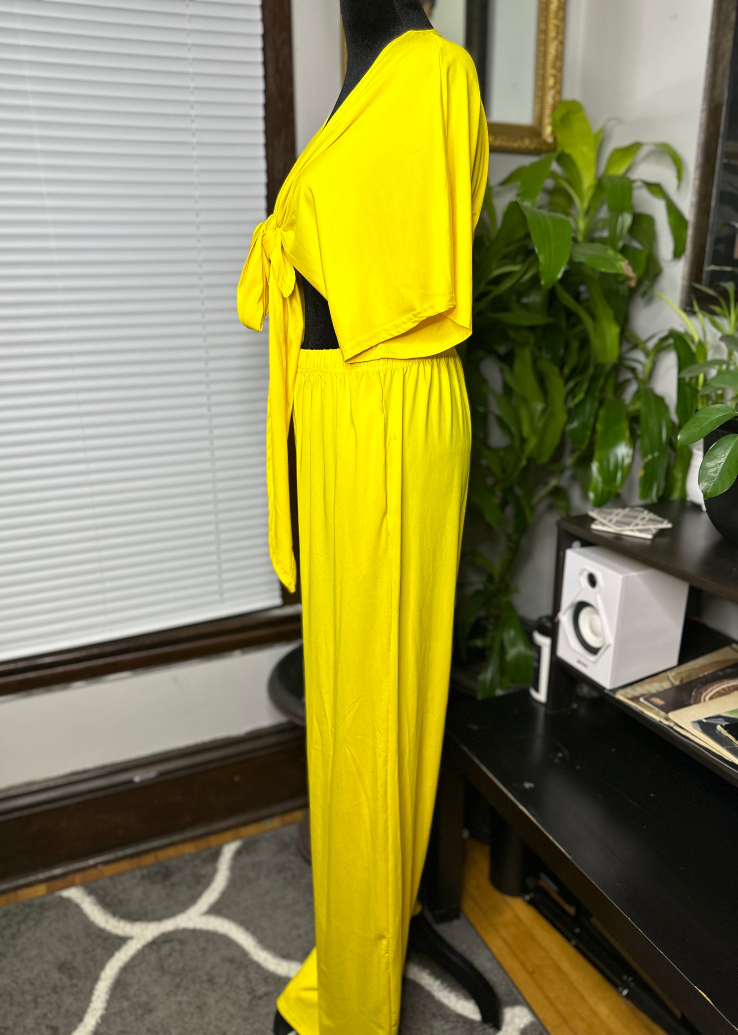 Sunshine 2-Piece Crop Top Pant Set