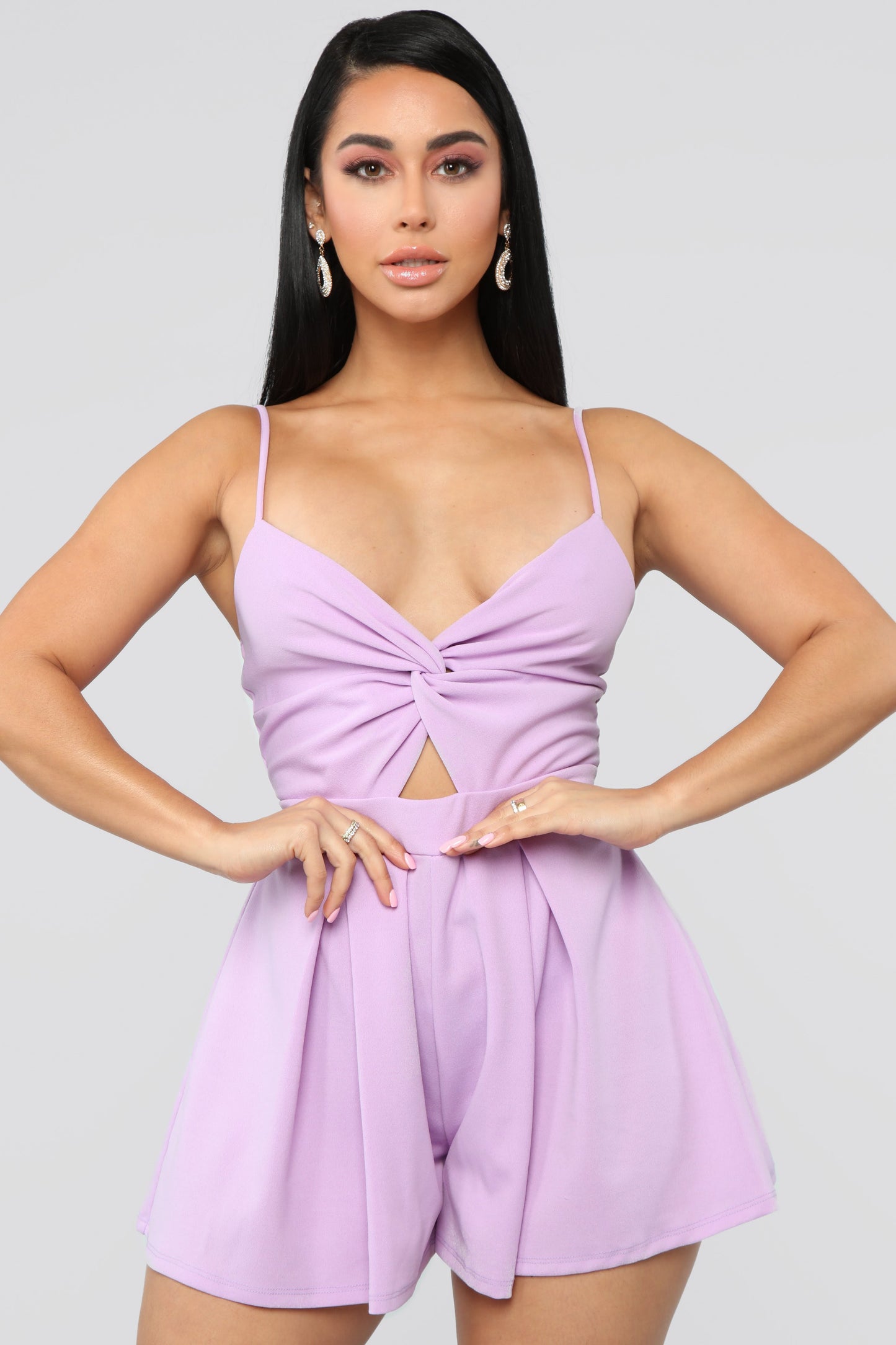 Lilac Knotted Romper