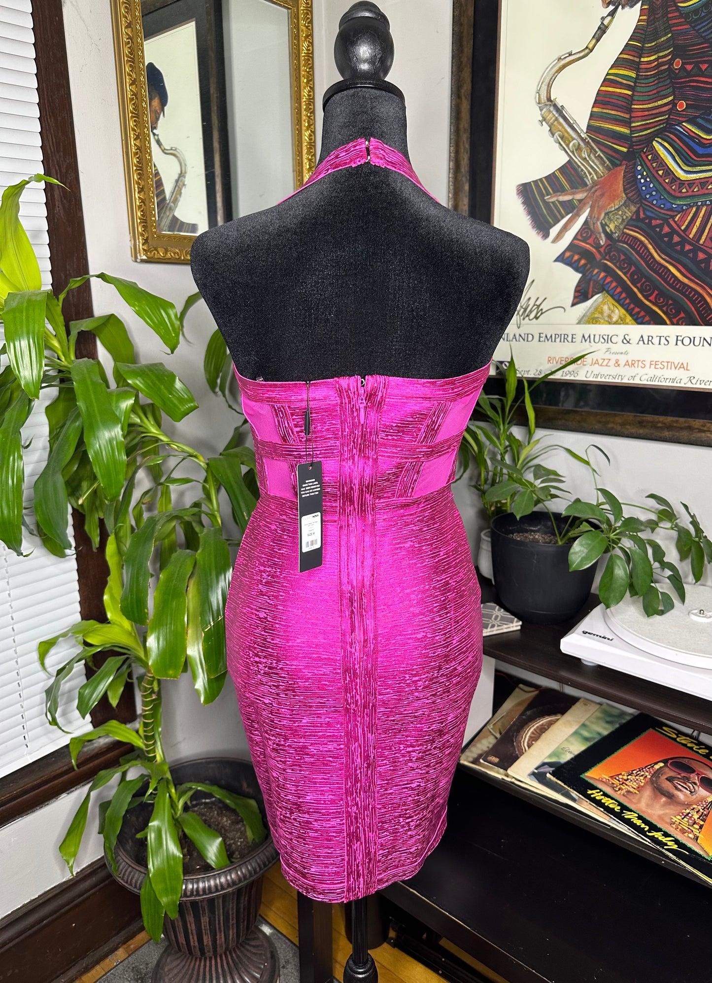 Metallic Bandage Mini Dress (new)