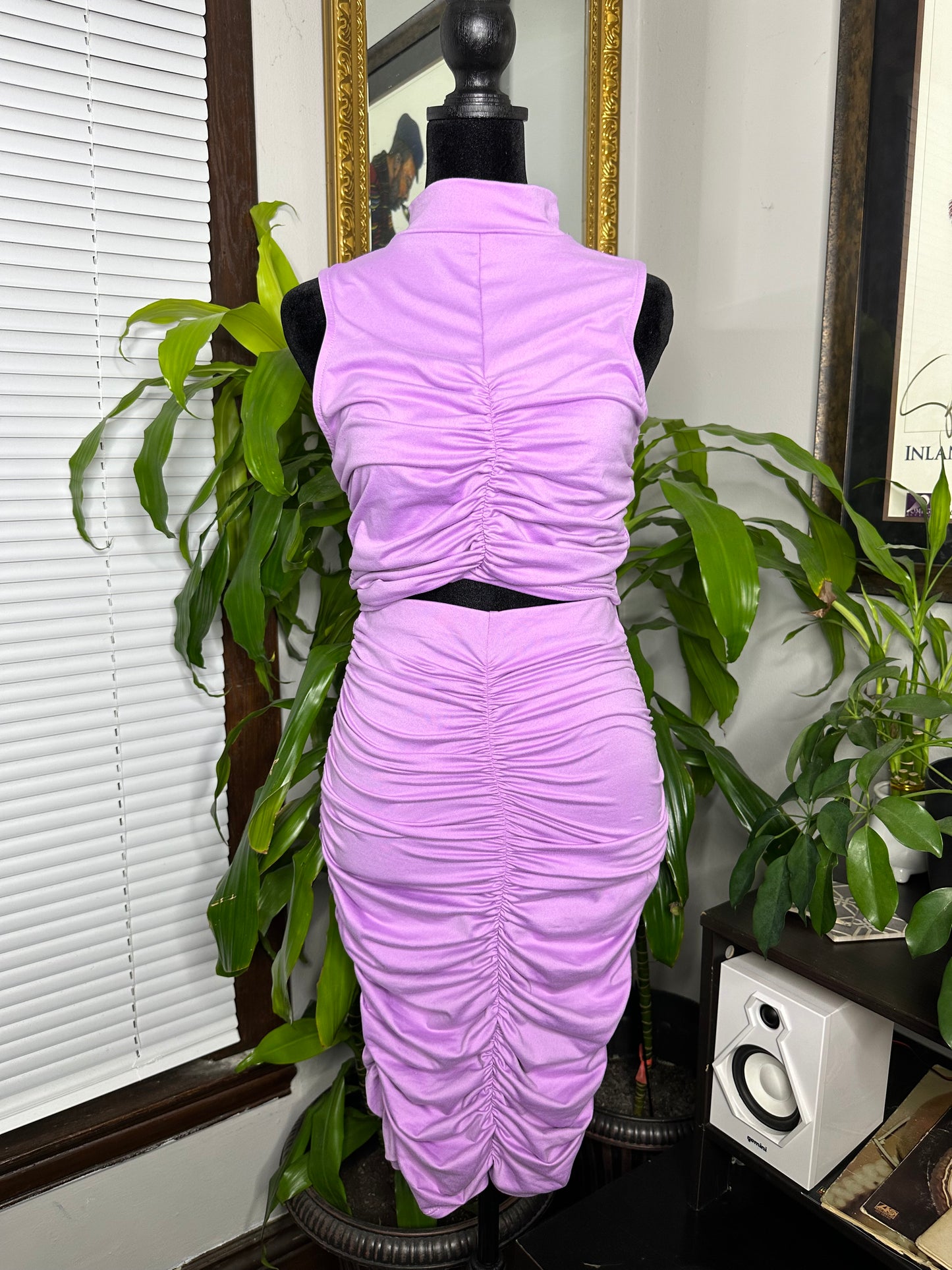 Runched Skirt Set