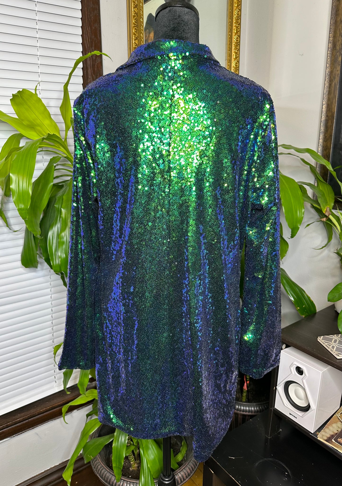 Emerald Green Sequin Blazer