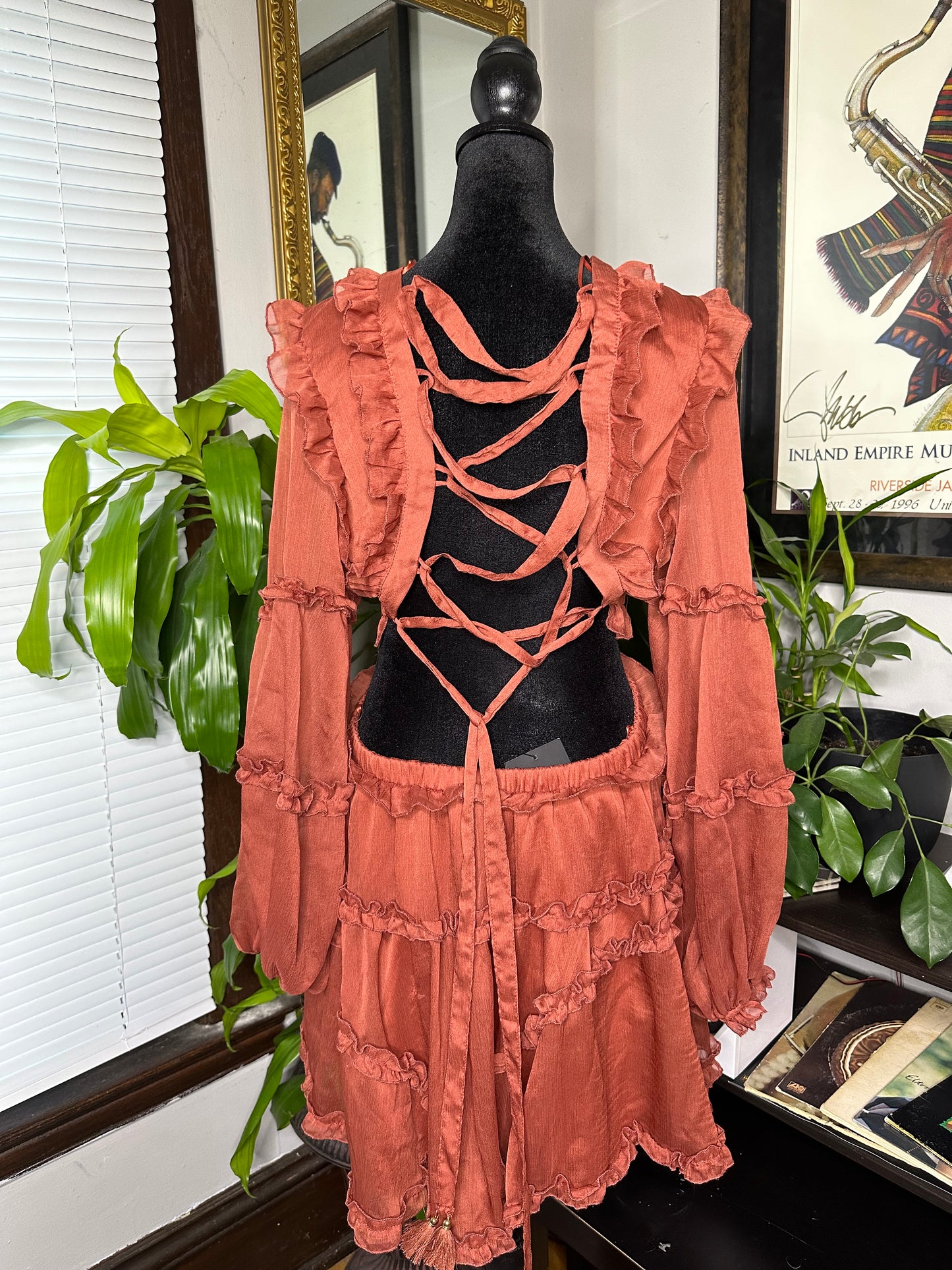 Ruffle Mini Dress