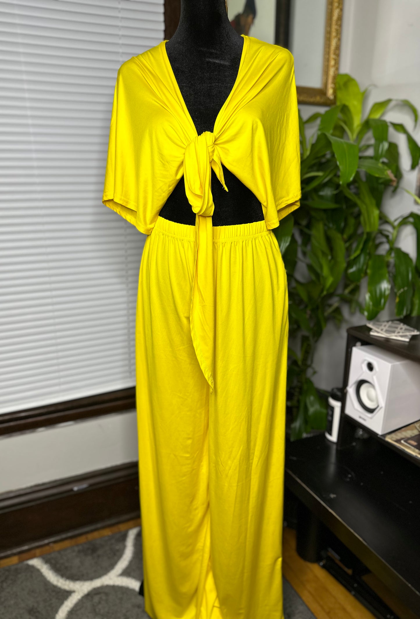 Sunshine 2-Piece Crop Top Pant Set