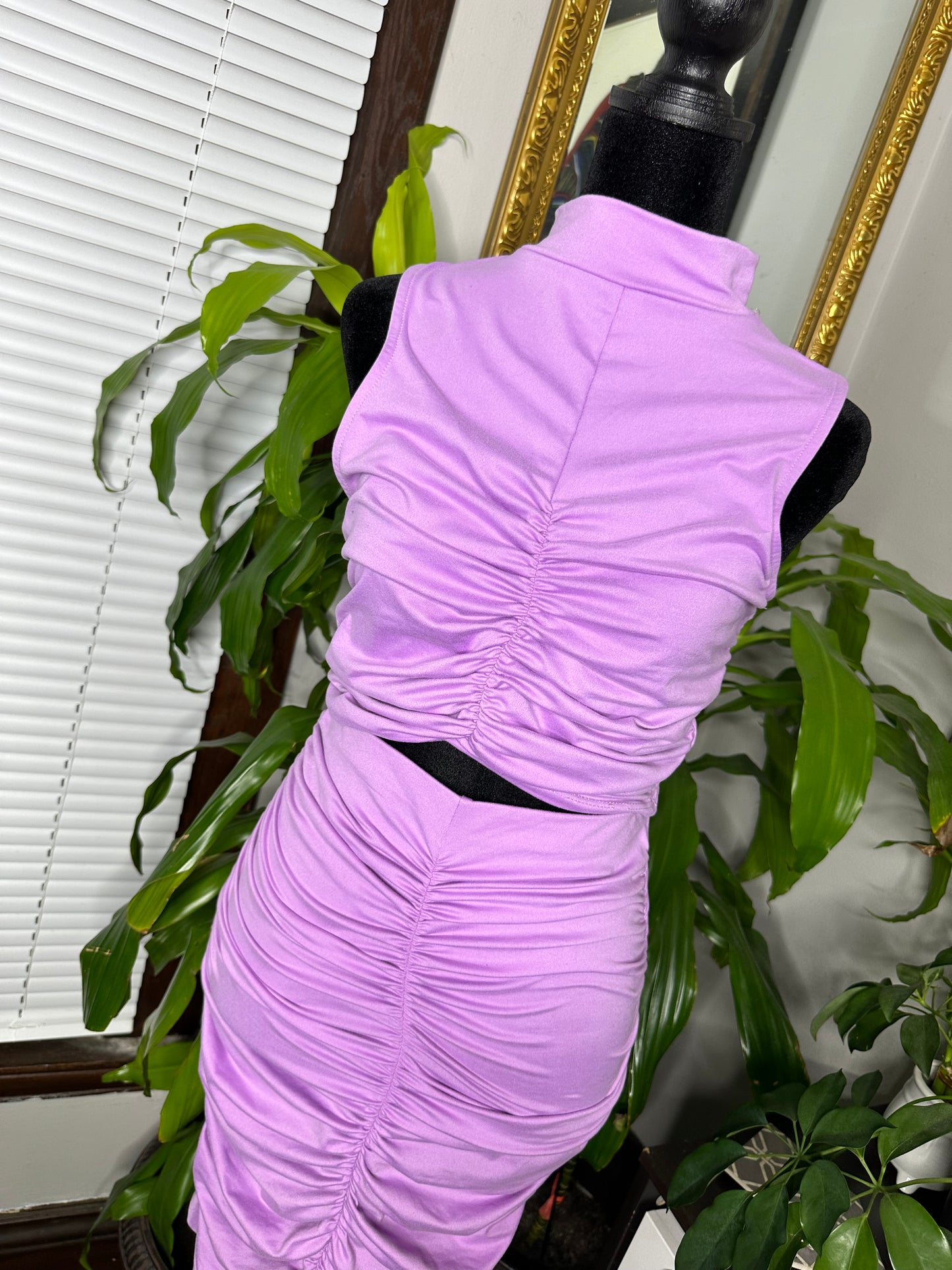 Runched Skirt Set