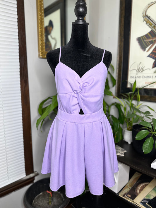 Lilac Knotted Romper