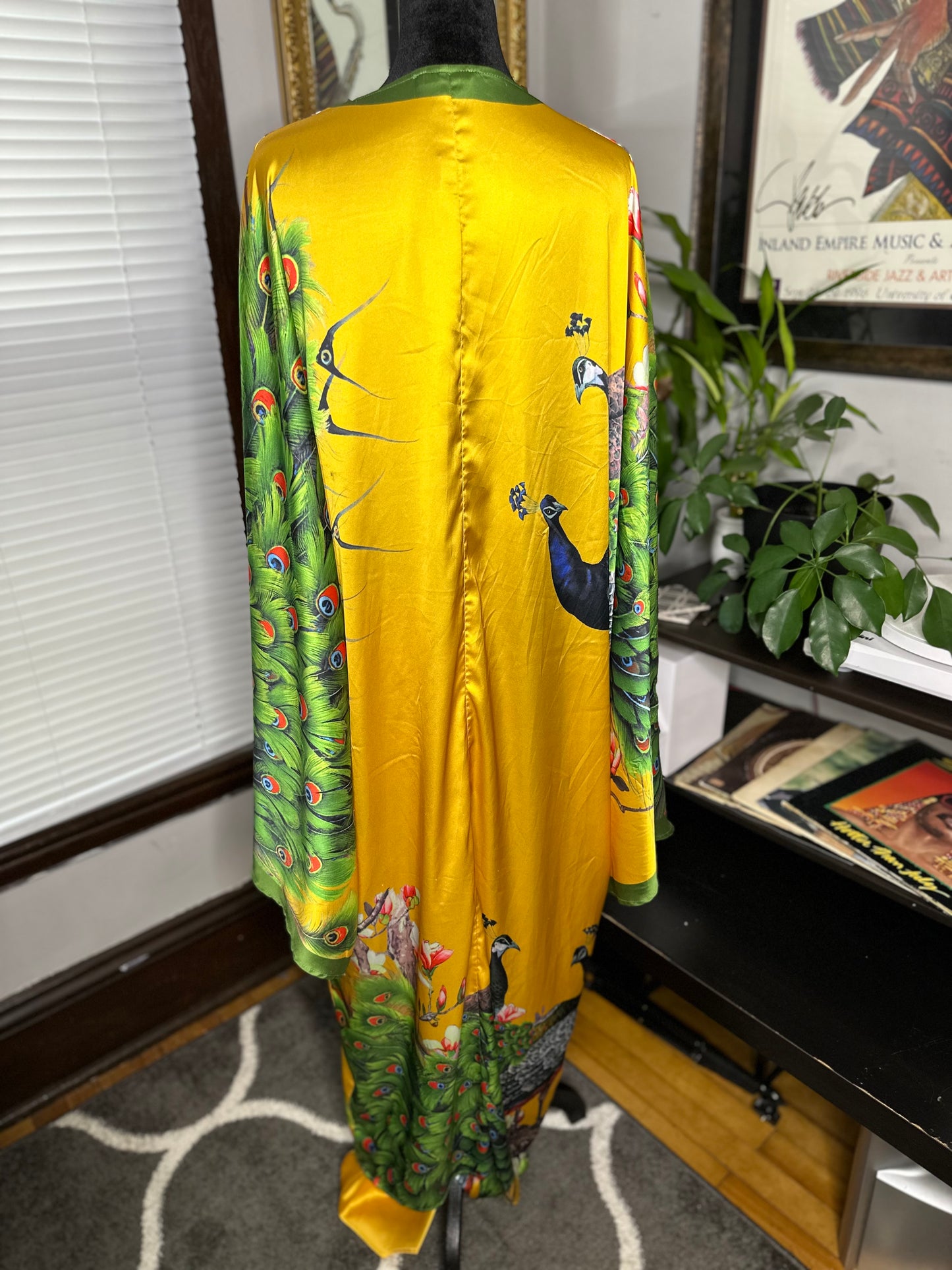 Peacock Satin Pants Set (new)