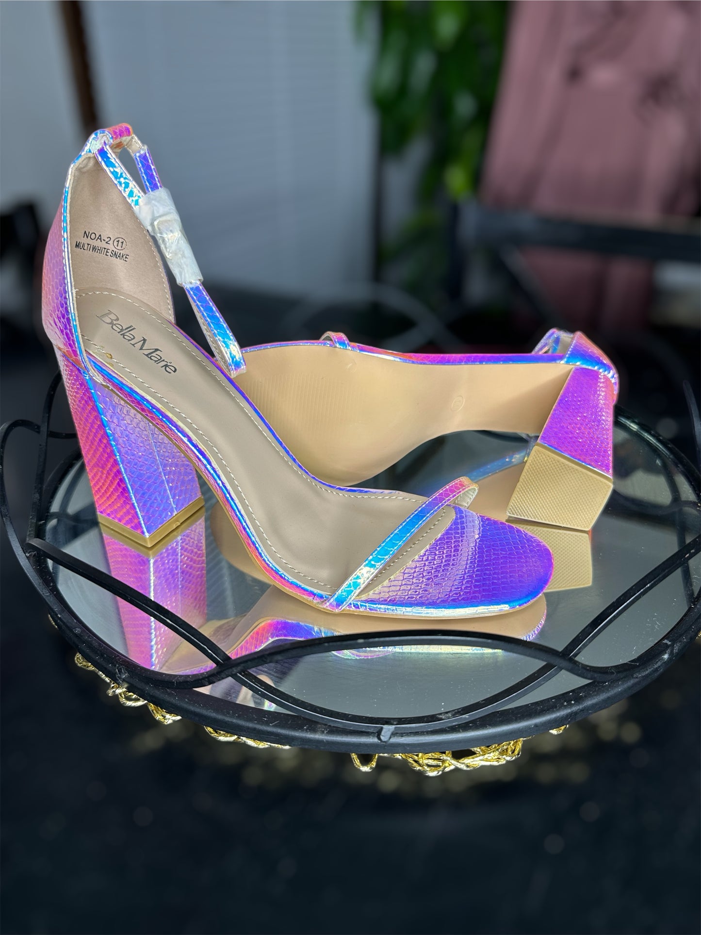 Chameleon Spotlight Chunk Heel Sandal