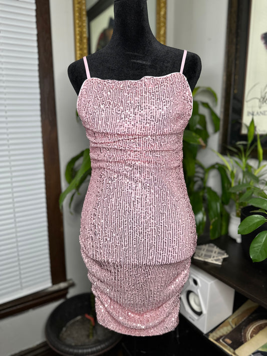 Bubblegum Sequin Mini Dress