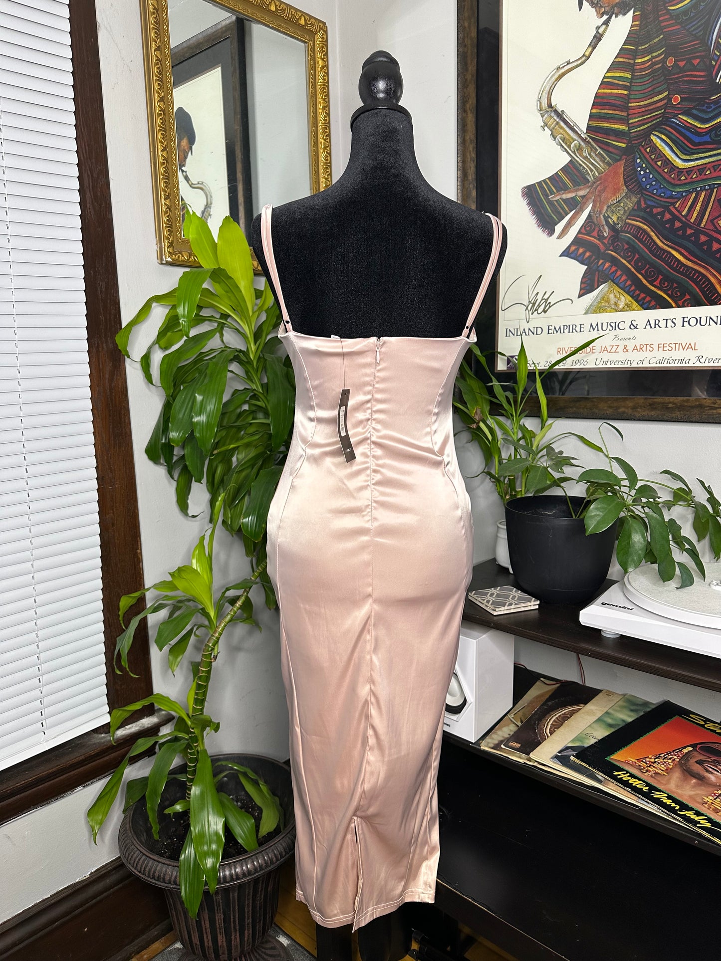 Champagne Satin Dress