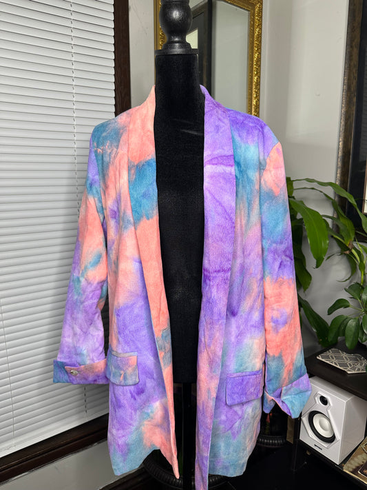 Tie-Dye Corduroy Blazer