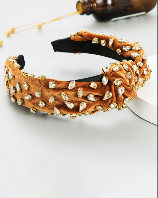 Velvet Bejeweled Headband