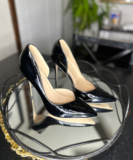 Patent Leather Black Pumps