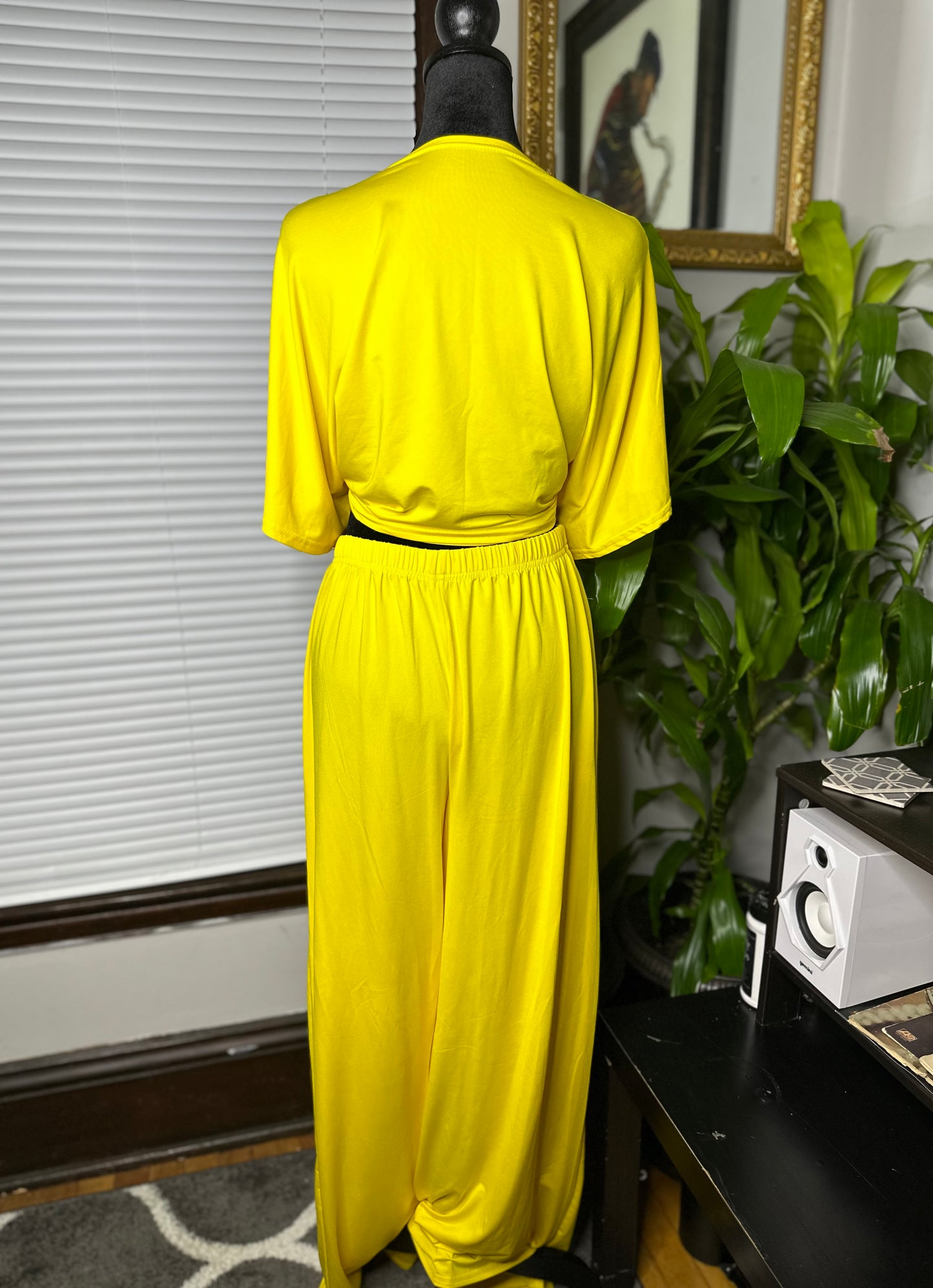 Sunshine 2-Piece Crop Top Pant Set