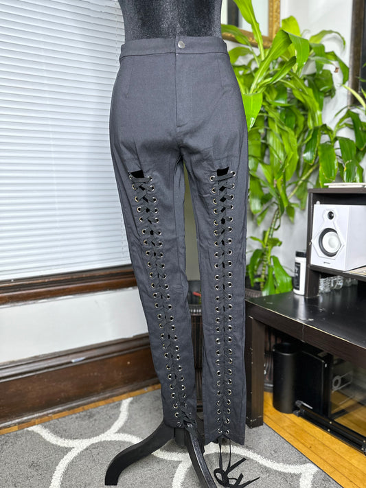 High Waist Lace Up Leggings